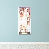 Toile Alphonse Mucha - Blanc d'hiver (Insitu (Plancher de Bois))
