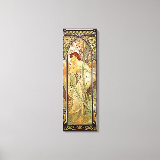 Toile Alphonse Mucha, Contemplation du soir (Recto)