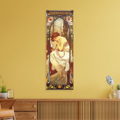 Toile Alphonse Mucha, Le Repos de la Nuit (Insitu(Salon))