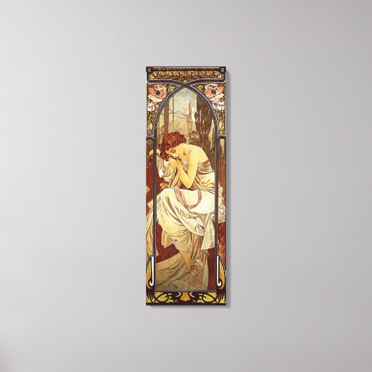 Toile Alphonse Mucha, Le Repos de la Nuit (Recto)
