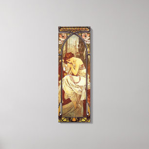 Toile Alphonse Mucha, le repos de la nuit