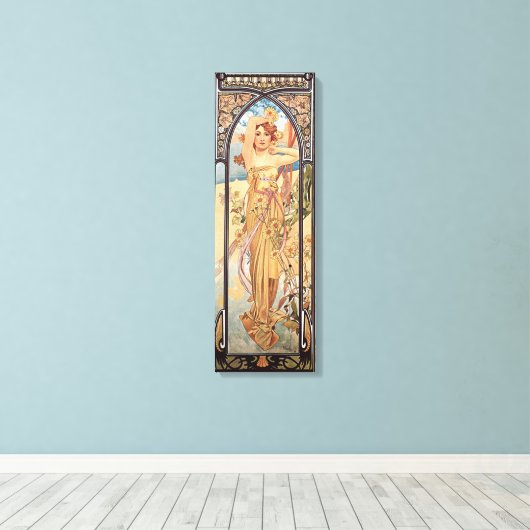 Toile Alphonse Mucha, Luminosité du jour (Insitu (Plancher de Bois))