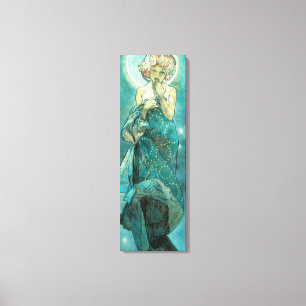 Toile Alphonse Mucha Lune Clair De Lune Art Nouveau