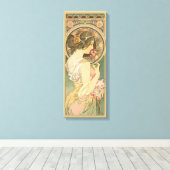 Toile Alphonse Mucha Primrose CC0640 (Insitu (Plancher de Bois))