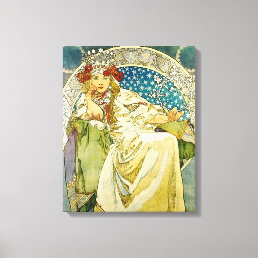Toile Alphonse Mucha Princess Hyacinth Art Nouveau (Recto)