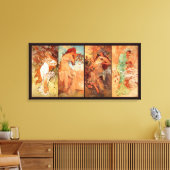 Toile Alphonse Mucha, Quatre Saisons (Insitu(Salon))
