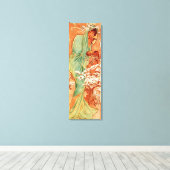 Toile Alphonse Mucha, Quatre Saisons, Hiver (Insitu (Plancher de Bois))