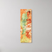 Toile Alphonse Mucha, Quatre Saisons, Hiver (Recto)