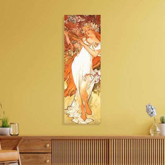 Toile Alphonse Mucha, Quatre Saisons, Printemps (Insitu(Salon))