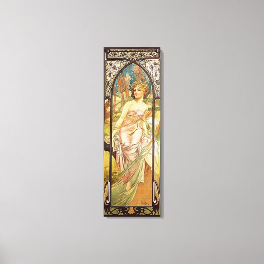Toile Alphonse Mucha, Réveil du matin (Recto)