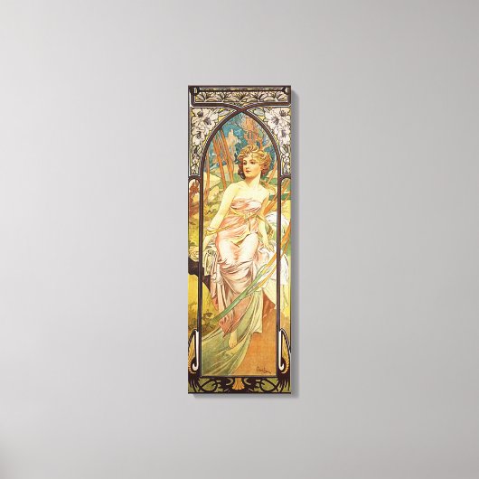 Toile Alphonse Mucha, Réveil matinal (Recto)