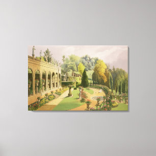 Toile Alton fait du jardinage, "des jardins de