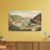 Toile Altoona, Pennsylvanie, Le fameux Horseshoe Curv (Insitu(Salon))