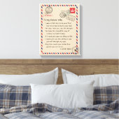 Toile Amants de femmes | À ma future épouse je t'aime (Insitu(Chambre))