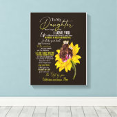 Toile Amants de fille | À ma fille Amour Maman (Insitu (Plancher de Bois))