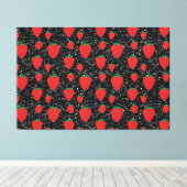 Toile Amants de fruits rouges de fraise Élégants (Insitu (Plancher de Bois))