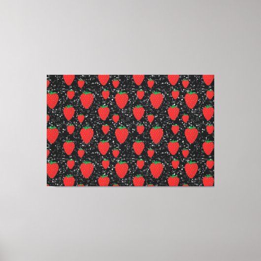 Toile Amants de fruits rouges de fraise Élégants (Recto)
