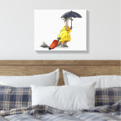 Toile Amargasaurus Portant Un Parapluie Et Une Valise. (Insitu(Chambre))