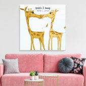 Toile Amateurs de girafe adorables (Insitu(Salon))