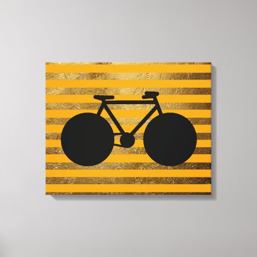 Toile amazing black bicycle & golpes stripes (Recto)