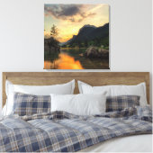 Toile amazing lake in the mountains while afterglow (Insitu(Chambre))