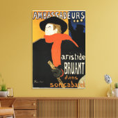 Toile Ambassadeurs Aristide Bruant par Lautrec (Insitu(Salon))