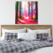 Toile Ambiance de la forêt magique (Insitu(Chambre))