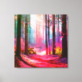 Toile Ambiance de la forêt magique (Recto)
