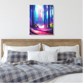 Toile Ambiance de la forêt magique (Insitu(Chambre))