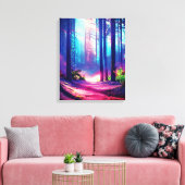 Toile Ambiance de la forêt magique (Insitu(Salon))
