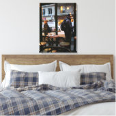 Toile Ambiance parisienne Rue Rambuteau Beaubourg Canvas (Insitu(Chambre))