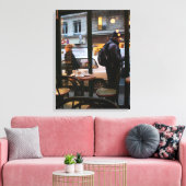 Toile Ambiance parisienne Rue Rambuteau Beaubourg Canvas (Insitu(Salon))