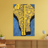 Toile Âme de l'Afrique (Insitu(Salon))