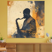Toile Âme en improvisation (Insitu(Salon))