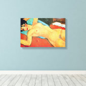 Toile Amedeo Modigliani - Femme couchée (Insitu (Plancher de Bois))