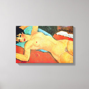 Toile Amedeo Modigliani - Femme couchée