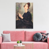 Toile Amedeo Modigliani - Portrait de Dedie Hayden (Insitu(Salon))