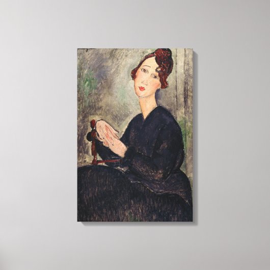 Toile Amedeo Modigliani - Portrait de Dedie Hayden (Recto)