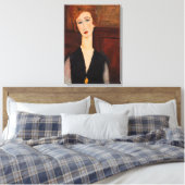 Toile Amedeo Modigliani - Portrait d'une femme (Insitu(Chambre))