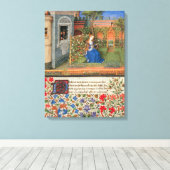 Toile Amelia dans le jardin de roses (Insitu (Plancher de Bois))