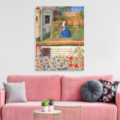 Toile Amelia dans le jardin de roses (Insitu(Salon))
