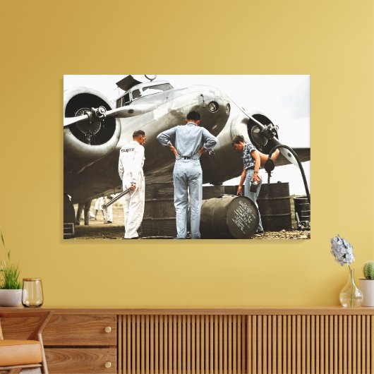 Toile Amelia Earhart Lockheed Model 10 Electra 1937 rest (Insitu(Salon))
