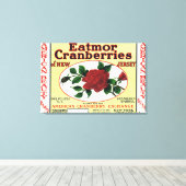 Toile American Beauty Eatmor Cranberries Marque Étiquett (Insitu (Plancher de Bois))