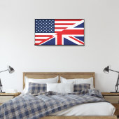 Toile American - British Combined Flag (Insitu(Chambre))