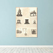 Toile American Clock Company (Insitu (Plancher de Bois))