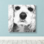Toile American Cocker Spaniel (Insitu (Plancher de Bois))