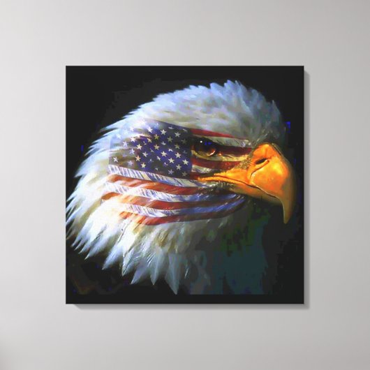 Toile American Eagle & American Flag (Recto)
