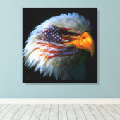 Toile American Eagle & American Flag (Insitu (Plancher de Bois))
