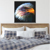 Toile American Eagle & American Flag (Insitu(Chambre))