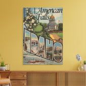 Toile American Falls, Idaho - Scènes de grandes lettres (Insitu(Salon))